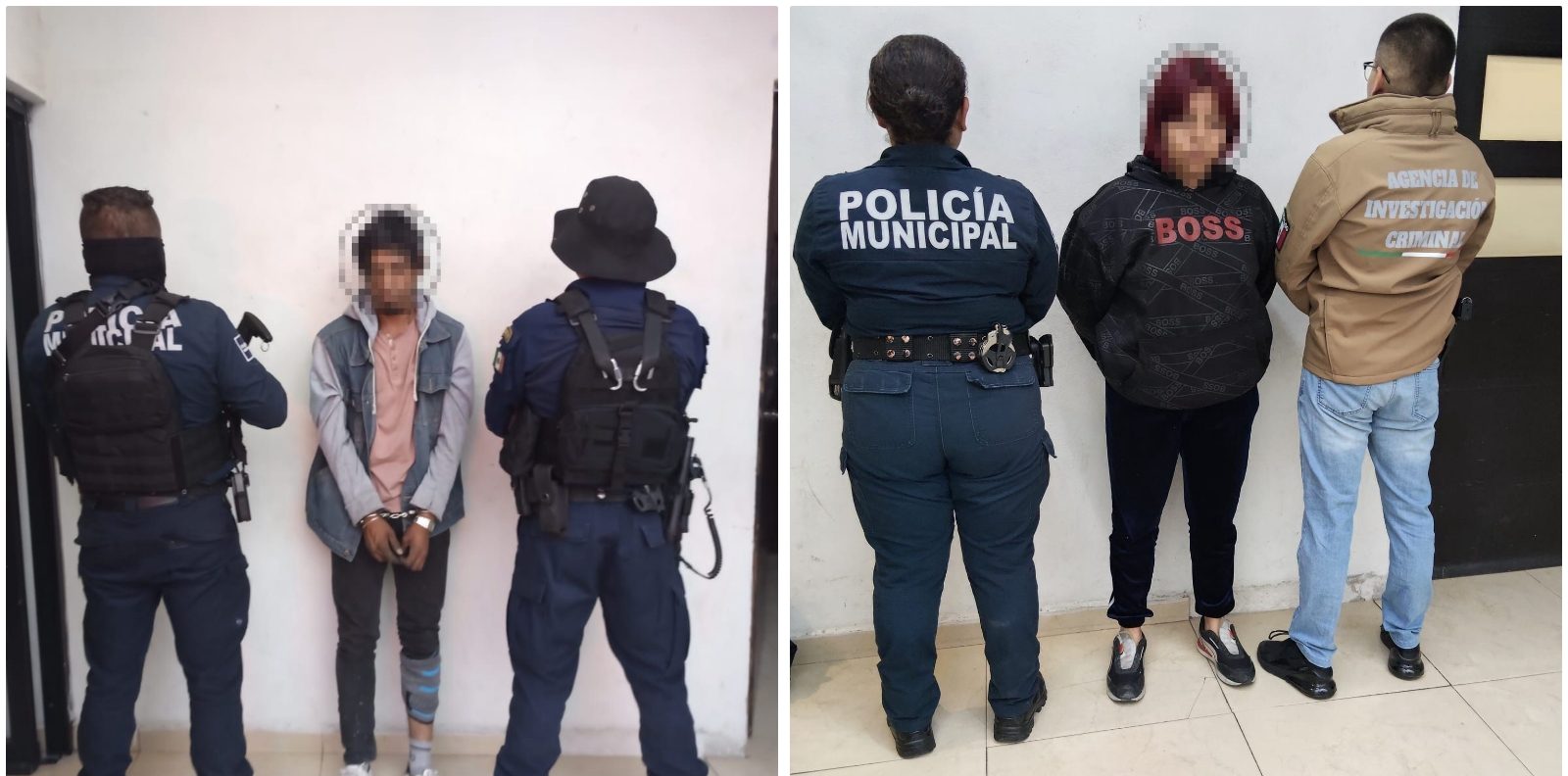 Detienen a dos personas por narcomenudeo en Mineral de la Reforma